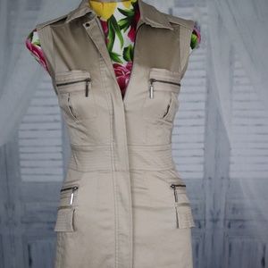 Tan Nordstrom Zip Dress